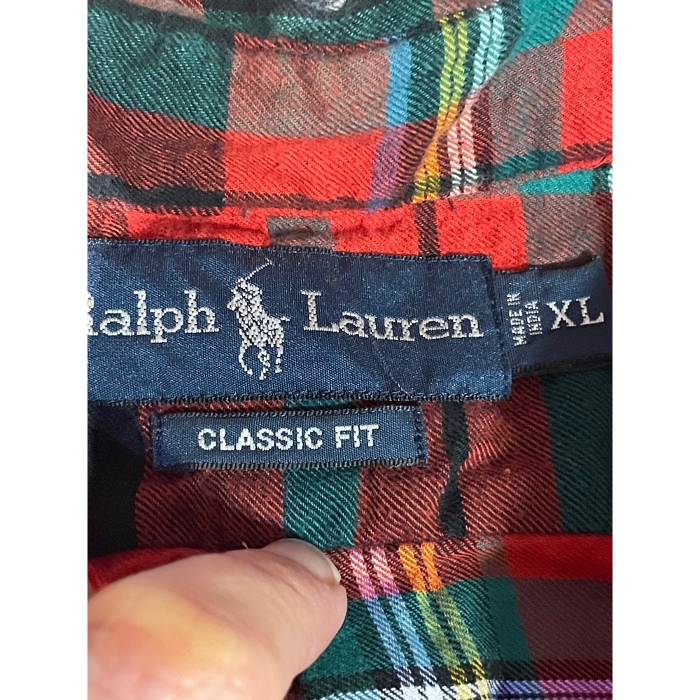 Ralph Lauren Classic Fit Plaid‎ Button Down Shirt  XL Red casual office
Preppy - Picture 6 of 6